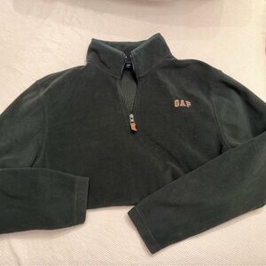 GAP Dark Green Fleece Pullover
